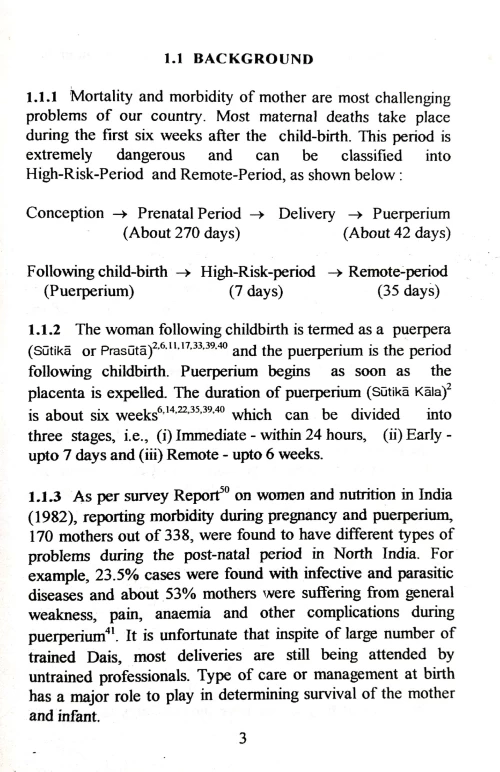 A Scientific Study of Management of Puerperium Through Ayurveda